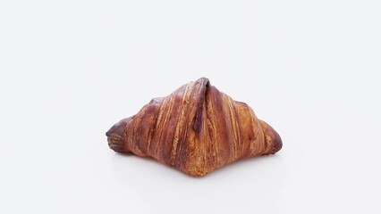 Golden Croissant Pastry with Flaky Layers and Buttery Texture | Ideal for Bakery Branding, Dessert Visualization, Food Photography, and Gourmet Pastry Promotion