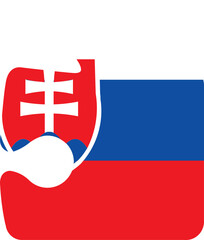 Fototapeta premium Slovakia flag on Puzzle icon