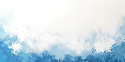 A breathtaking winter background showcases tranquil shades of blue blending into soft clouds, reflecting a peaceful landscape. The cool tones evoke a sense of calmness during the winter season