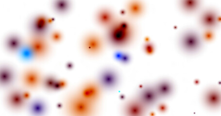 Colorful spots on a white background. Background for science, chemistry, research, art.