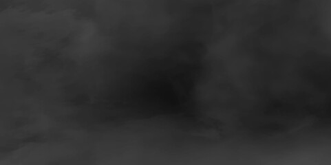 Abstract ash cloud and smoke texture in dark background. gray Black fog effect transparent smoke isolated dark dramatic sky with black stormy clouds creative and decorative fractal smoke art