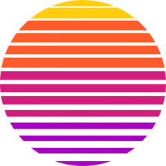 Retro wave. Retro wave 80's style. Abstract neon retro. Line design 
