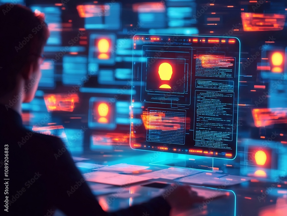 Poster ai powered recruitment assistant filtering job applications with data driven insights