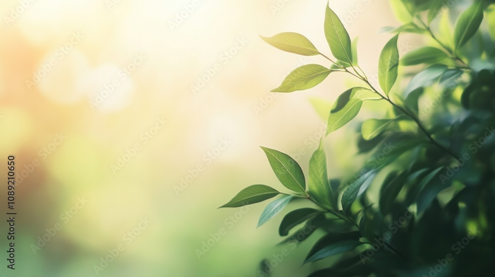 Poster soft, blurred nature background ideal for creating a calming and unobtrusive visual effect. serenity