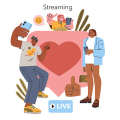 Millennial Hobbies. Flat Vector Illustration