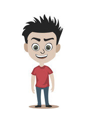 Human cartoon character