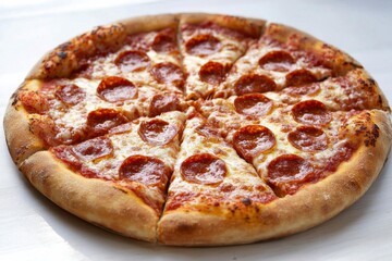 Delicious Pizza on Table Close Up