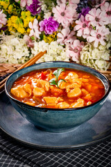 Chinese chicken sweet and sour sauce.