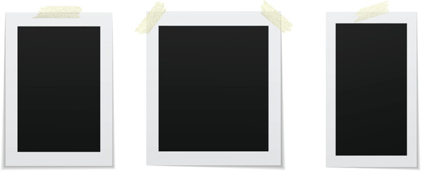 empty photo frame, empty photo paper