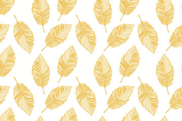 Luxury nature leaves pattern design, Tropical leaf Wallpaper, Suitable for banner, fabric , print, cover