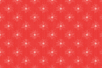 Red comic sunburst effect background. Comic-style vector background