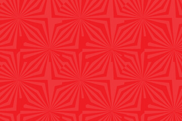 Red comic sunburst effect background. Comic-style vector background