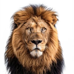 Fototapeta premium Sri Lankan lion. close up photo. scare