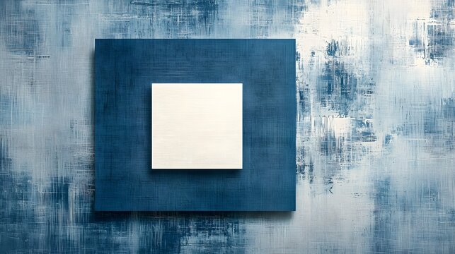 A clean, light textured background with a central translucent box for elegant text placement