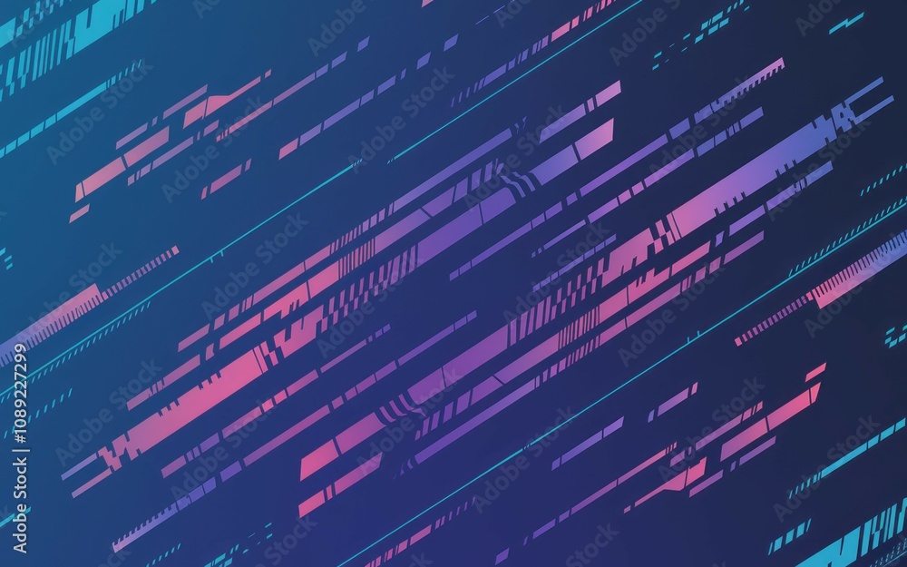Aufkleber abstract tech lines background. dynamic digital lines convey speed, innovation, and futuristic techn