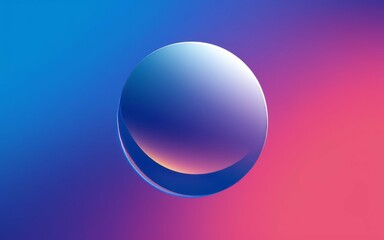Gradient sphere background. Abstract sphere design; vibrant blue pink hues evoke feelings of serenity and innovation.