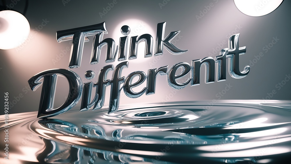 Poster 3d metallic 
