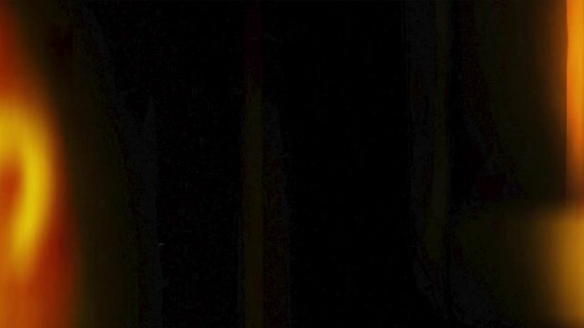 Film Leader Overlay on a Black Background