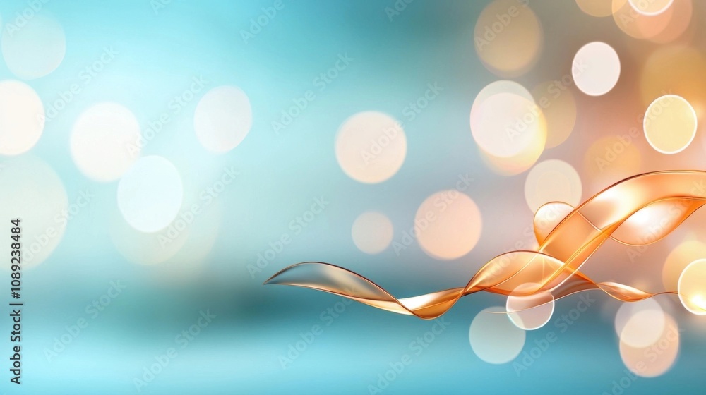 Poster elegant and beautiful abstract bokeh background with soft glowing and shimmering lights in a natural