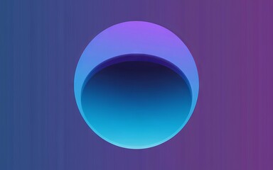 Abstract purple blue circle. Gradient circle design evokes depth, mystery, and technological advancement.  Perfect for modern backgrounds.