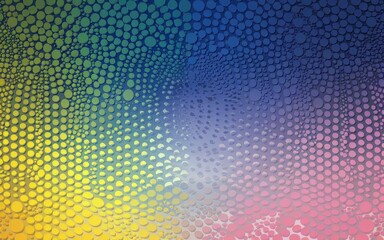 Colorful dot pattern texture. Vibrant gradient circles background evokes feelings of energy and fluidity. Abstract design ideal for various projects.