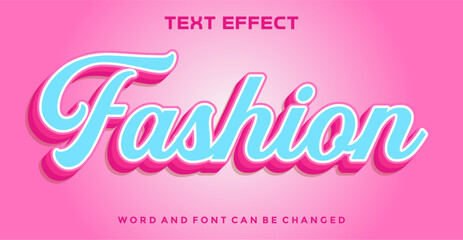 Fashion editable text effect