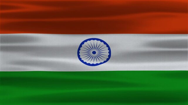 Simple animation of wavy Indian flag