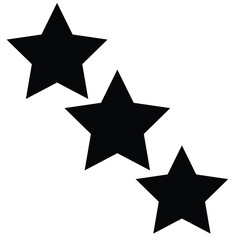 Obraz premium Customer rating star vector design. Product rating review flat icon.