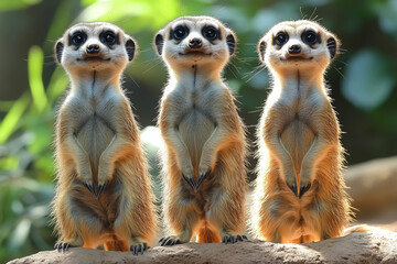 A stunning close-up of a meerkat showcasing its curious gaze and intricate fur details. Perfect for wall art, prints, or unique merchandise that celebrates nature&rsquo;s charm.