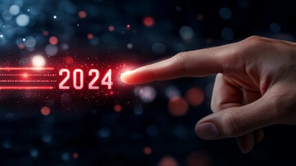 Hand pointing at number twenty, a visual representation of selection, highlighting, or indication of specific value