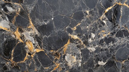 Black marble backdrop with striking yellow veining and a textured, grunge finish, creating a dramatic and elegant visual appeal.