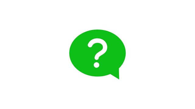 Question mark icon symbol animation.