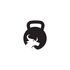 bull sport gym logo design
