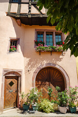 Fototapeta premium the colorful streets of Alsace Ribeauvillé