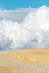 Horizon of Clouds and Blue Sky