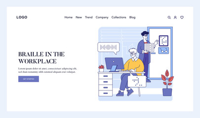 Inclusion In Media And Work. Flat Vector Illustration