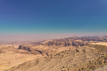 panoramic view of Wadi Musa Petra Park in Jordan in 2024