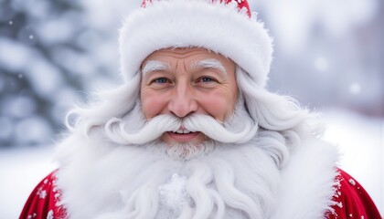 Close-up portrait of Santa Claus