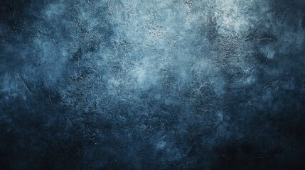 Naklejka premium Dark blue textured cement wall creating a captivating background with depth and subtle variations in color, ideal for vertical A4 designs.