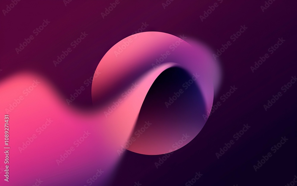 Poster abstract pink purple flow. dynamic fluid shapes swirl, creating a sense of movement and energy. evok