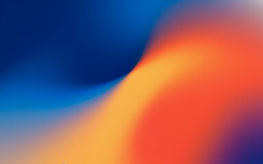 Blue orange gradient swirl. Vibrant color blend evokes energy, transition, and harmony.  A captivating abstract design.