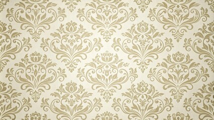 Damask seamless wallpaper background, elegant damask pattern, refined design, vintage aesthetic, ornate decorations