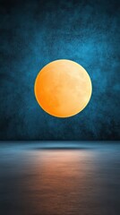 A glowing orb floating in an empty room with polished concrete floors