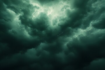 Obraz premium Intense Storm Clouds Swirling – Dramatic Weather, Natural Phenomenon, and Dark Sky Before a Storm