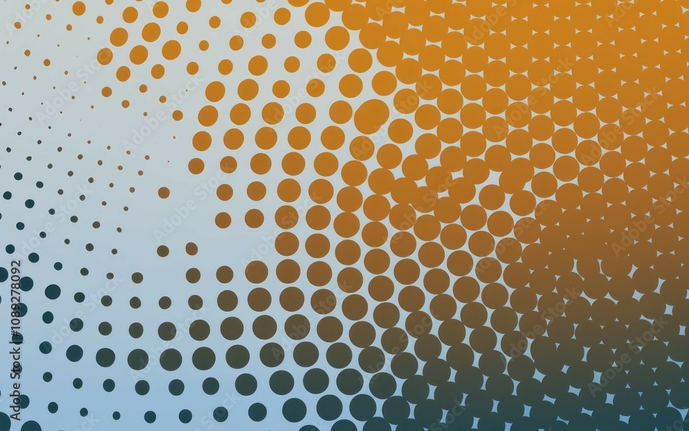 Poster abstract dotted pattern. gradient circle design evoking motion, energy, and a dynamic visual experie