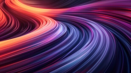Abstract Swirling  Purple and Orange Gradient