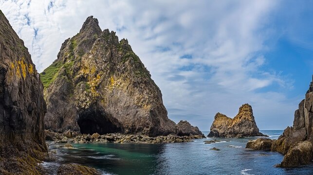 Please express Dokdo Island generative ai