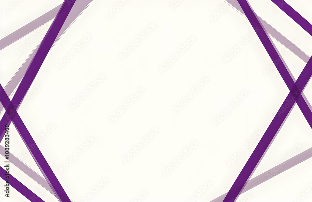 Poster abstract background with intersecting purple and white lines creating a modern and minimalist design