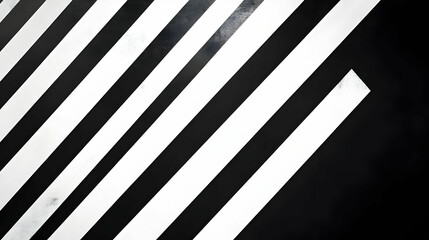 Obraz premium Abstract black and white diagonal stripes background texture.