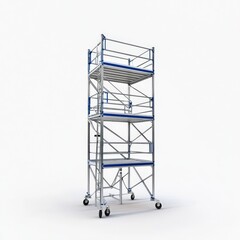 mobile scaffolding tower for construction and maintenance work